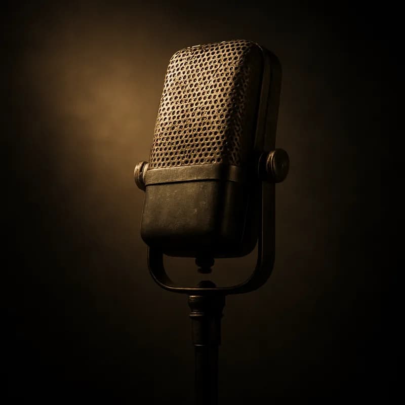 Vintage studio microphone